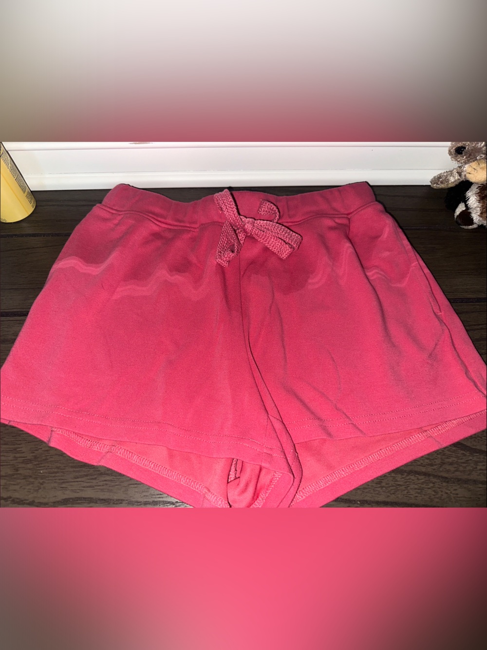 Women’s Pink Drawstring Lounge Shorts
